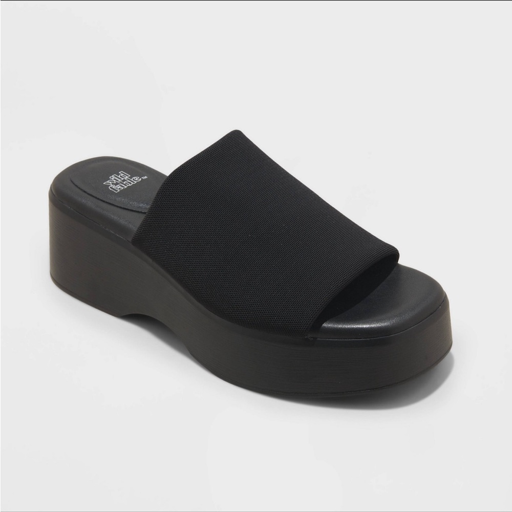 Wild Fable Women's Ryder Platform Sandals - Black, Size 11